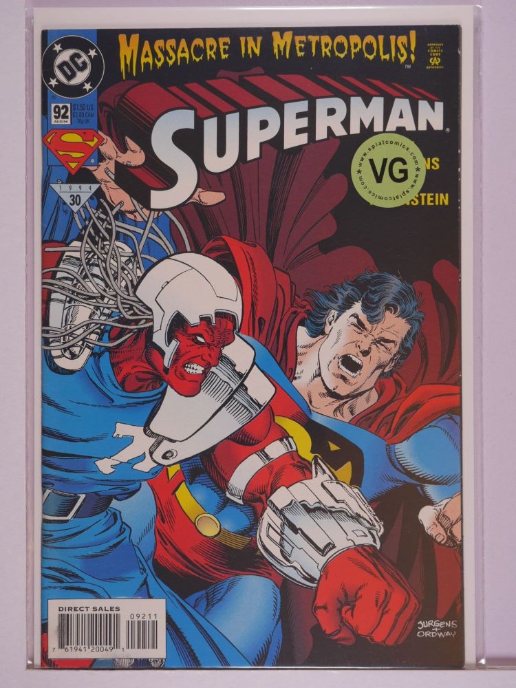 SUPERMAN (1987) Volume 2: # 0092 VG