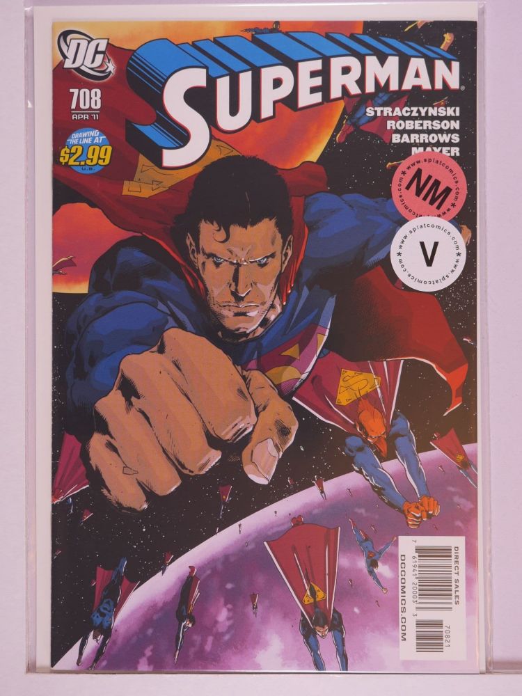 SUPERMAN (1987) Volume 2: # 0708 NM TREVOR HAIRSINE COVER SUPERMAN FLYING VARIANT