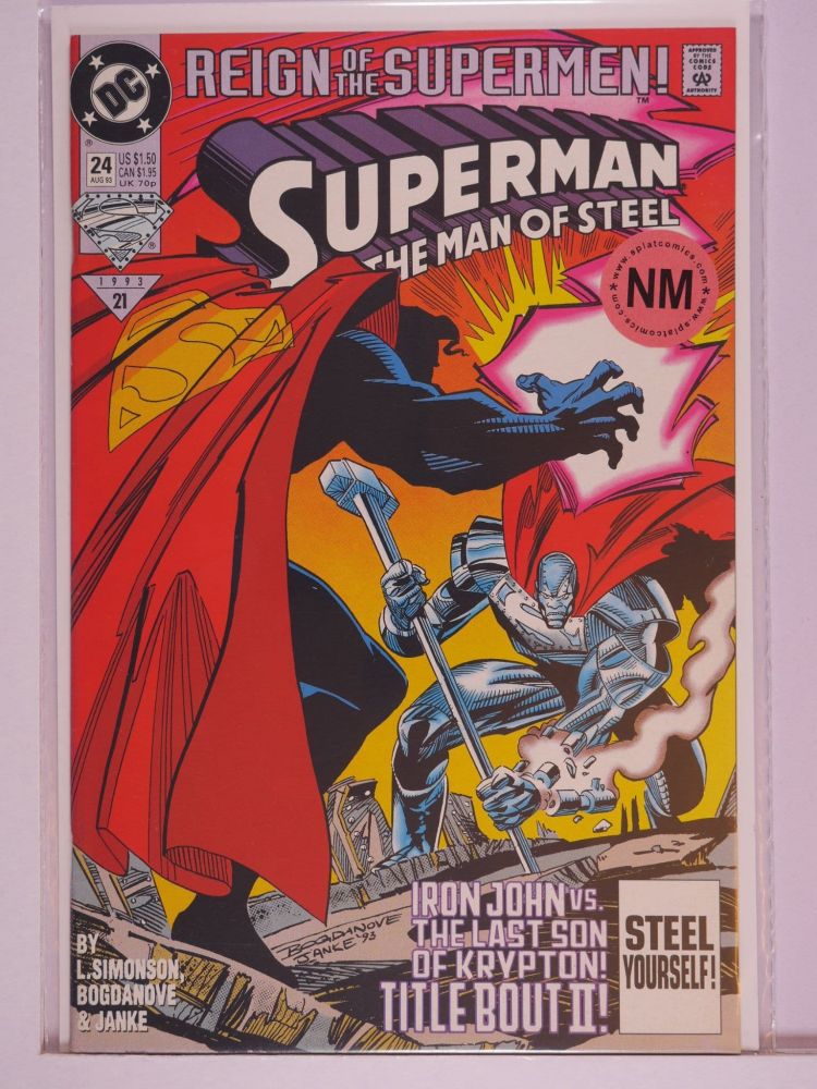 SUPERMAN THE MAN OF STEEL (1991) Volume 2: # 0024 NM