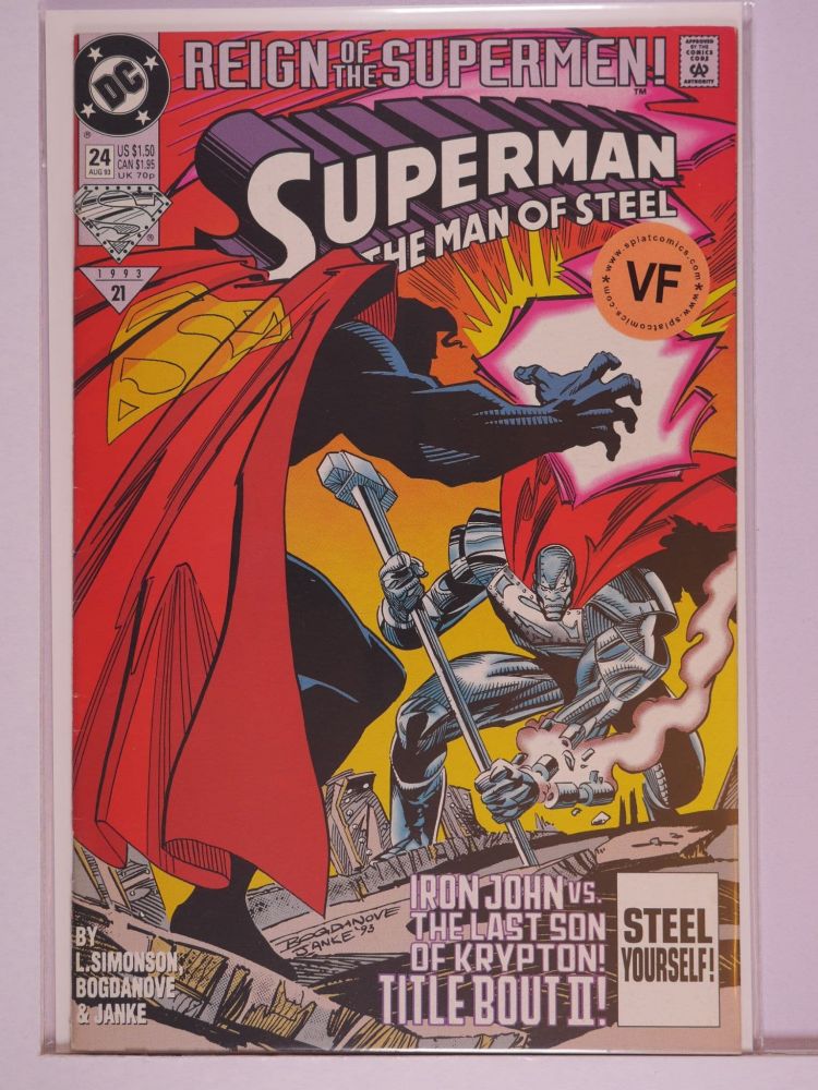 SUPERMAN THE MAN OF STEEL (1991) Volume 2: # 0024 VF