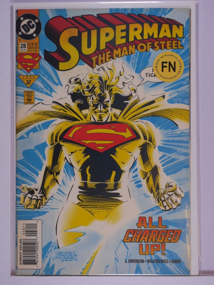 SUPERMAN THE MAN OF STEEL (1991) Volume 2: # 0028 FN