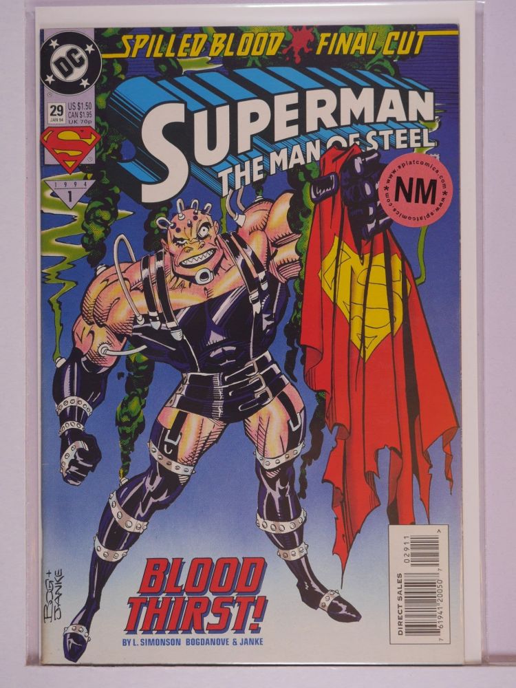 SUPERMAN THE MAN OF STEEL (1991) Volume 2: # 0029 NM