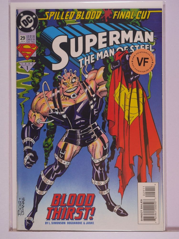 SUPERMAN THE MAN OF STEEL (1991) Volume 2: # 0029 VF