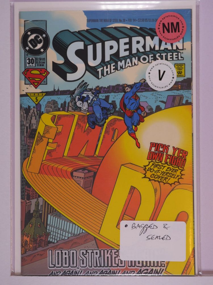 SUPERMAN THE MAN OF STEEL (1991) Volume 2: # 0030 NM BAGGED AND SEALED VARIANT