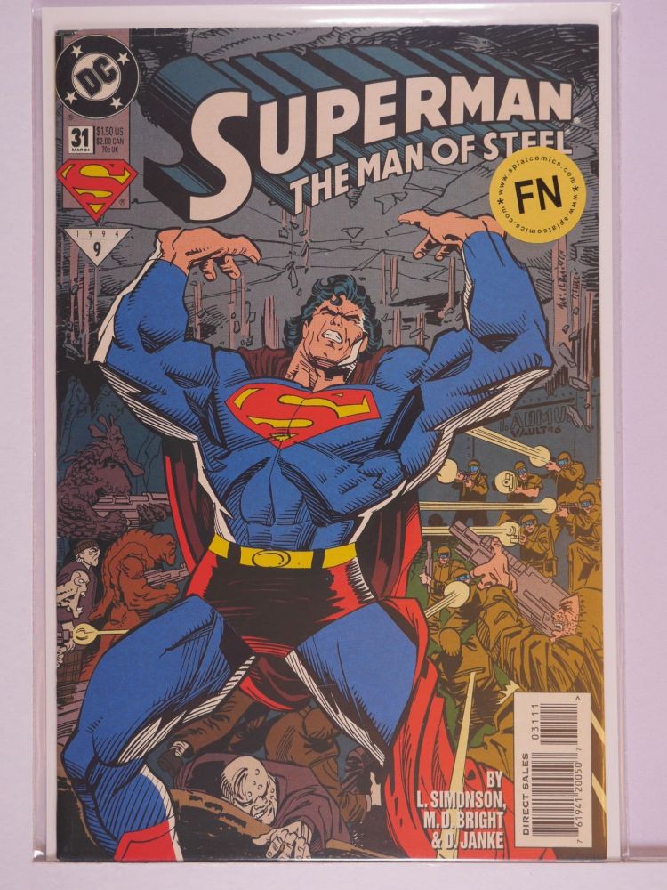 SUPERMAN THE MAN OF STEEL (1991) Volume 2: # 0031 FN