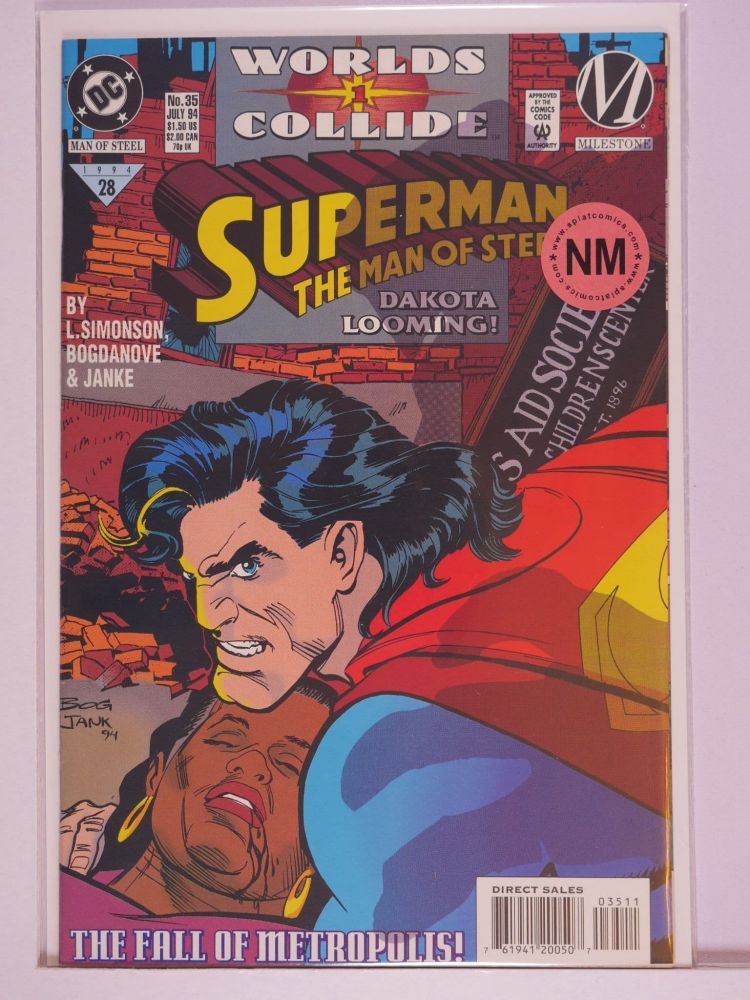 SUPERMAN THE MAN OF STEEL (1991) Volume 2: # 0035 NM