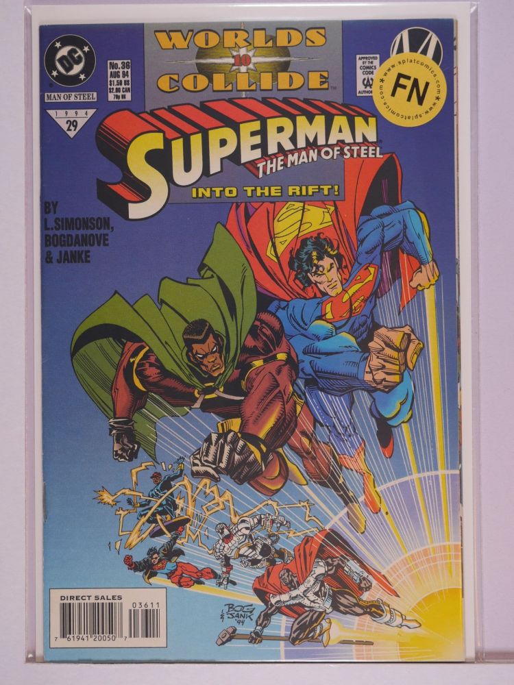 SUPERMAN THE MAN OF STEEL (1991) Volume 2: # 0036 FN