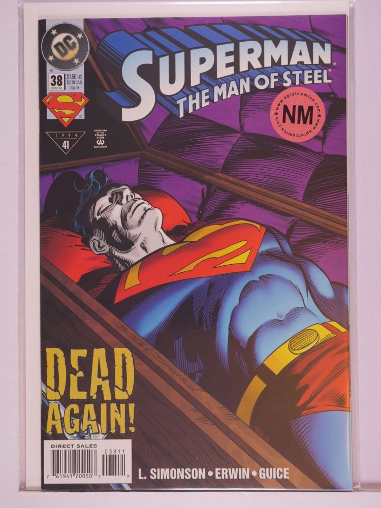 SUPERMAN THE MAN OF STEEL (1991) Volume 2: # 0038 NM