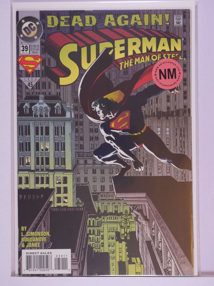 SUPERMAN THE MAN OF STEEL (1991) Volume 2: # 0039 NM