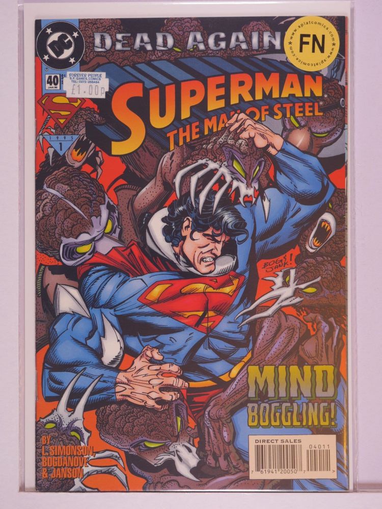 SUPERMAN THE MAN OF STEEL (1991) Volume 2: # 0040 FN