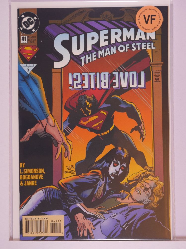 SUPERMAN THE MAN OF STEEL (1991) Volume 2: # 0041 VF