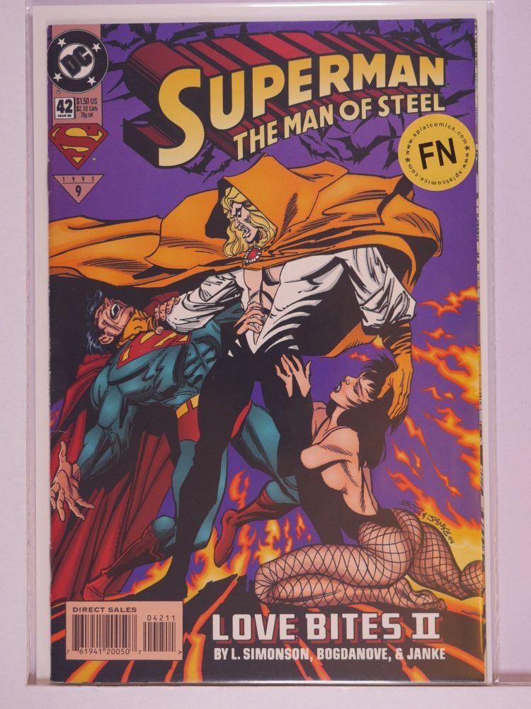 SUPERMAN THE MAN OF STEEL (1991) Volume 2: # 0042 FN