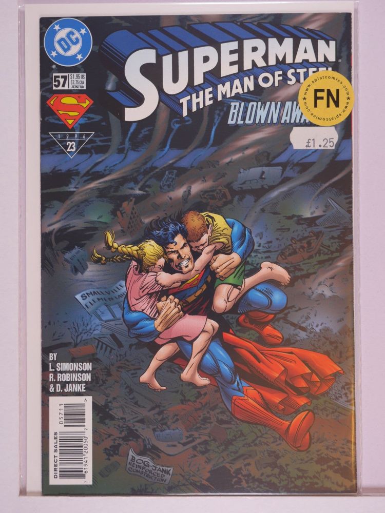 SUPERMAN THE MAN OF STEEL (1991) Volume 2: # 0057 FN