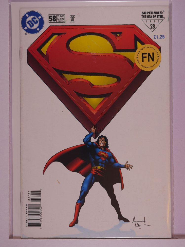 SUPERMAN THE MAN OF STEEL (1991) Volume 2: # 0058 FN