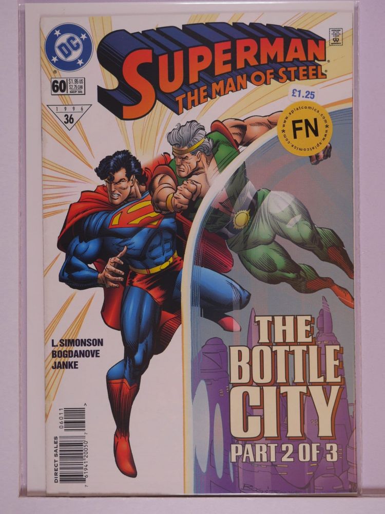 SUPERMAN THE MAN OF STEEL (1991) Volume 2: # 0060 FN