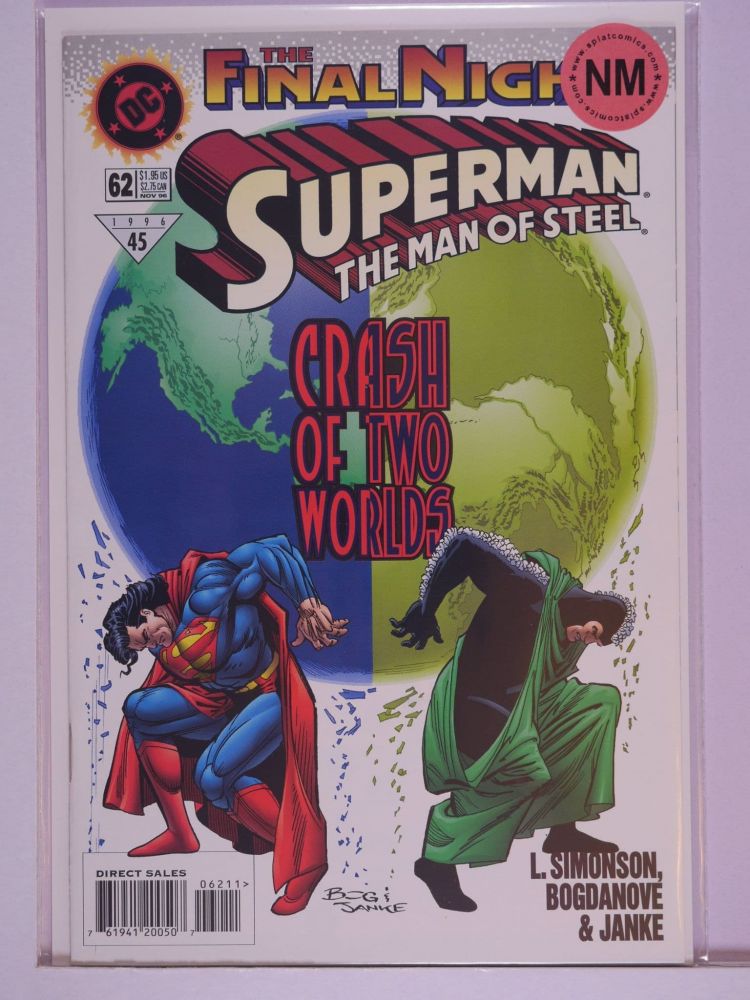 SUPERMAN THE MAN OF STEEL (1991) Volume 2: # 0062 NM