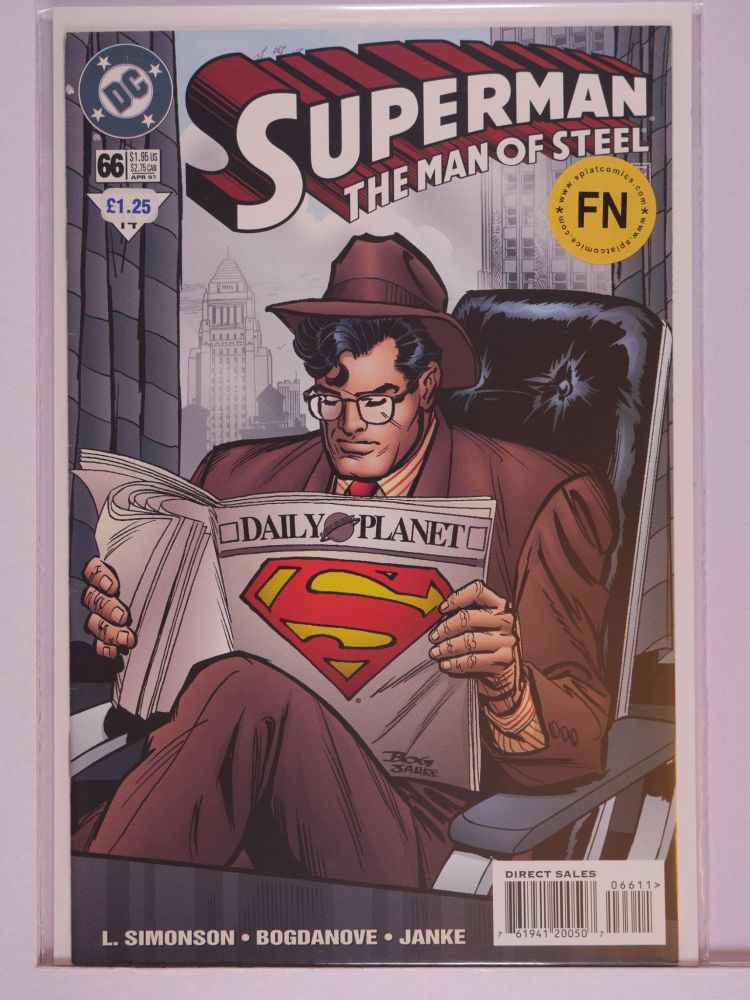 SUPERMAN THE MAN OF STEEL (1991) Volume 2: # 0066 FN