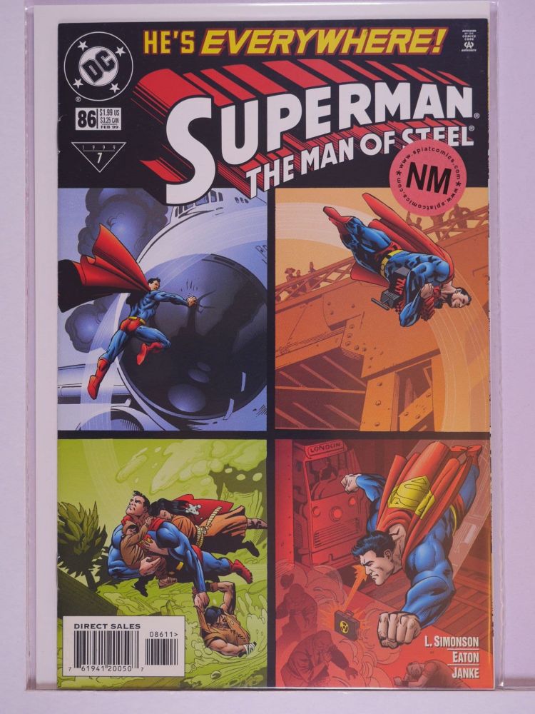 SUPERMAN THE MAN OF STEEL (1991) Volume 2: # 0086 NM