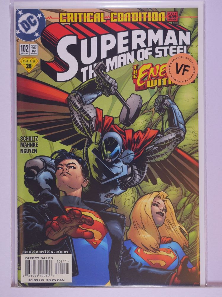 SUPERMAN THE MAN OF STEEL (1991) Volume 2: # 0102 VF