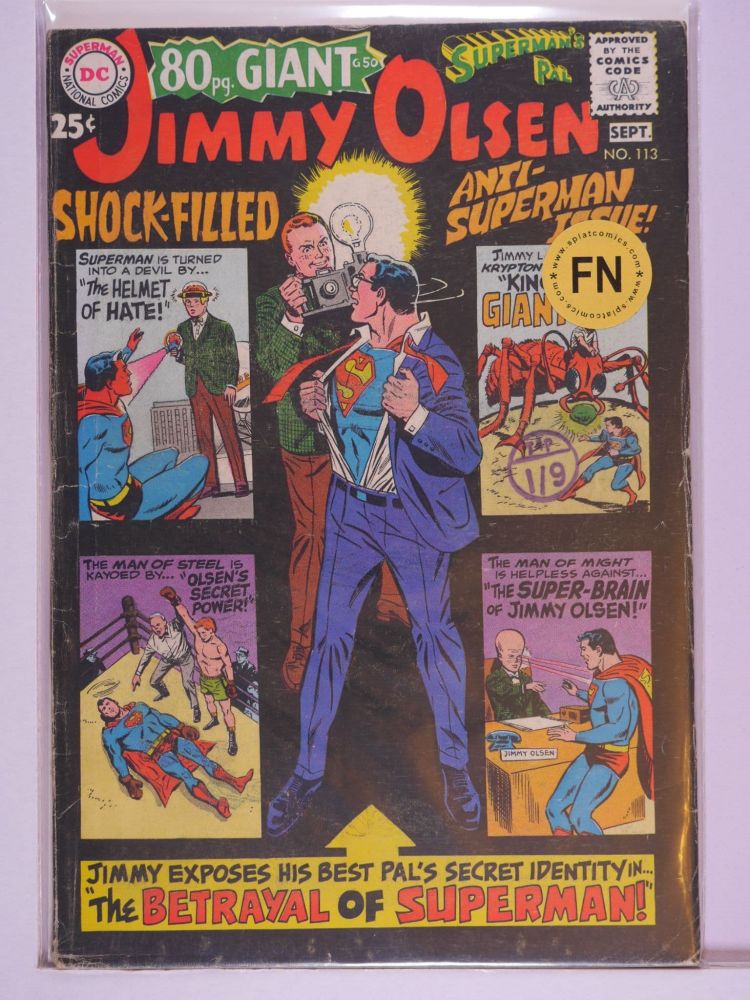 SUPERMANS PAL JIMMY OLSEN (1954) Volume 1: # 0113 FN