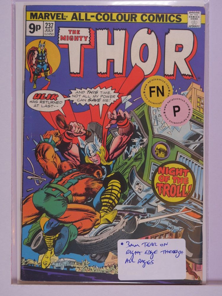 THOR JOURNEY INTO MYSTERY (1952) Volume 1: # 0237 FN PENCE