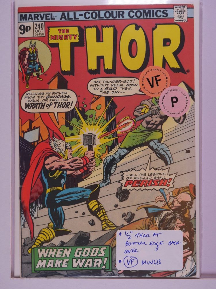 THOR JOURNEY INTO MYSTERY (1952) Volume 1: # 0240 VF PENCE