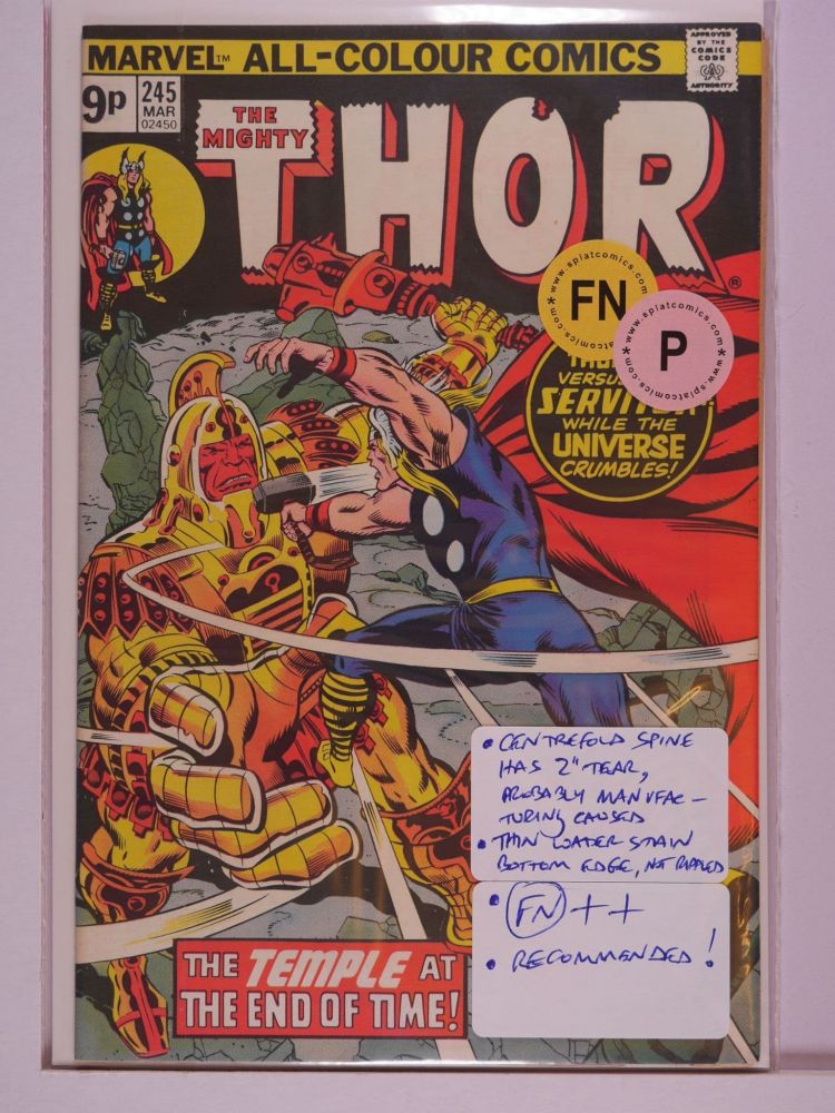 THOR JOURNEY INTO MYSTERY (1952) Volume 1: # 0245 FN PENCE