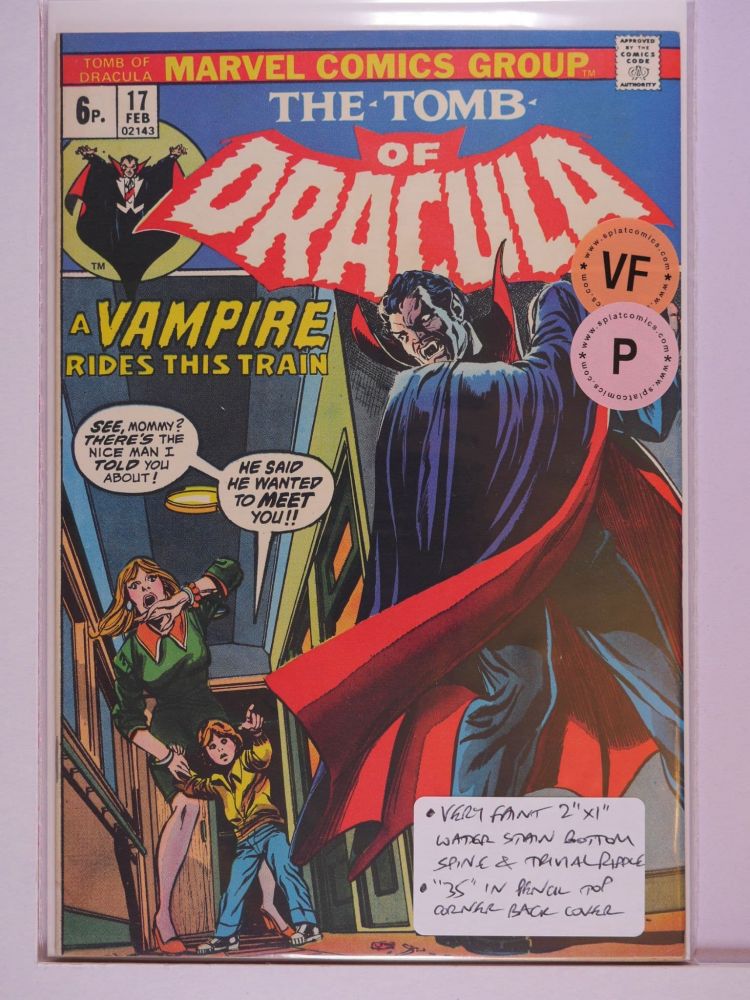 TOMB OF DRACULA (1972) Volume 1: # 0017 VF PENCE