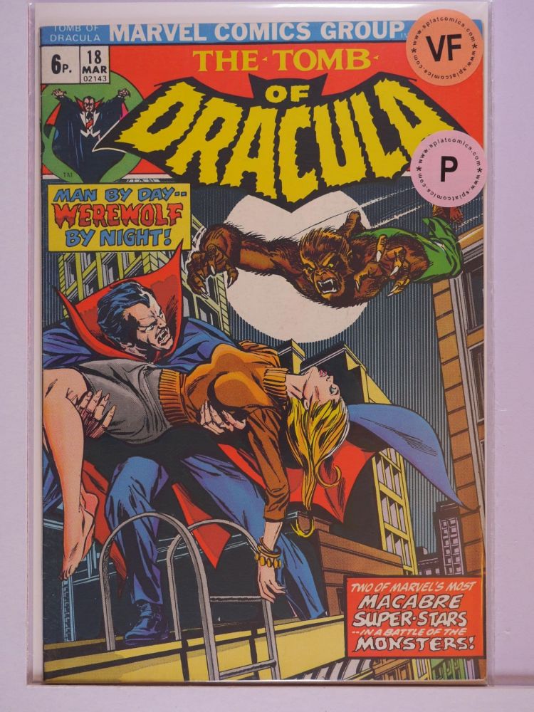 TOMB OF DRACULA (1972) Volume 1: # 0018 VF PENCE