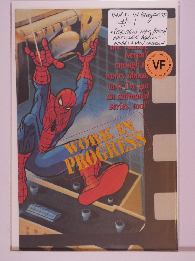 WORK IN PROGRESS SPIDERMAN ANIMATED SERIES PREVIEW (1994) Volume 1: # 0001 VF