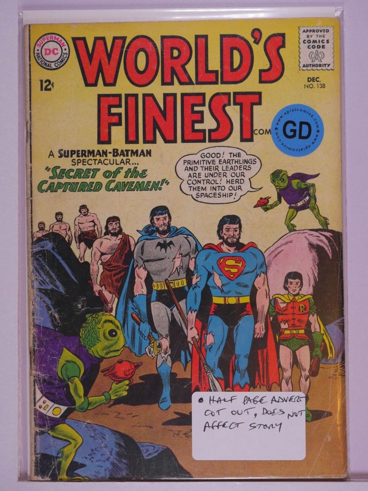 WORLDS FINEST (1941) Volume 1: # 0138 GD