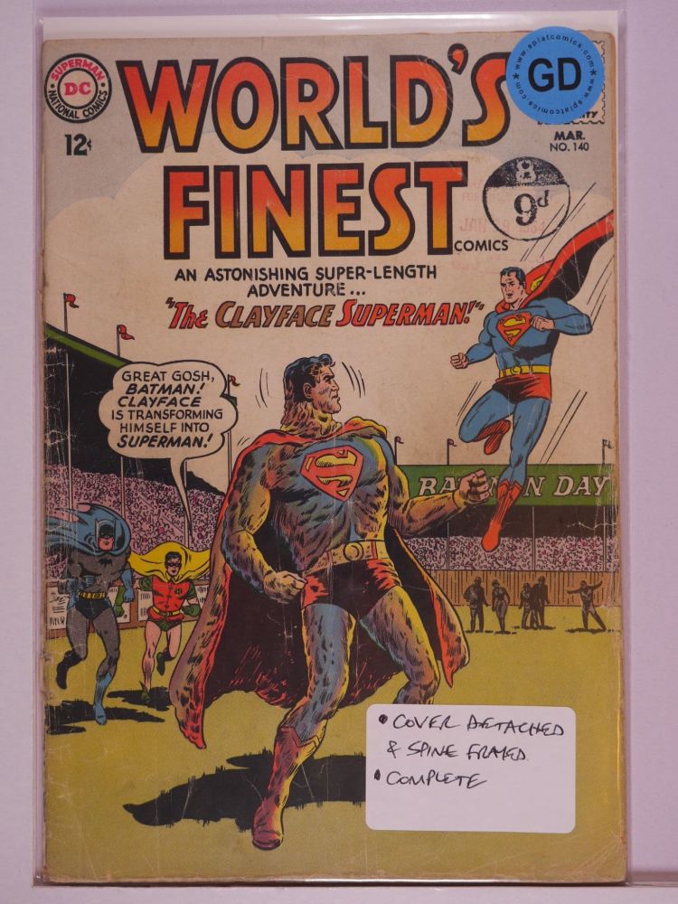 WORLDS FINEST (1941) Volume 1: # 0140 GD