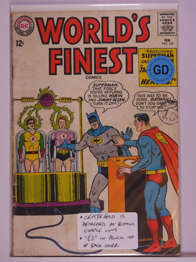 WORLDS FINEST (1941) Volume 1: # 0147 GD