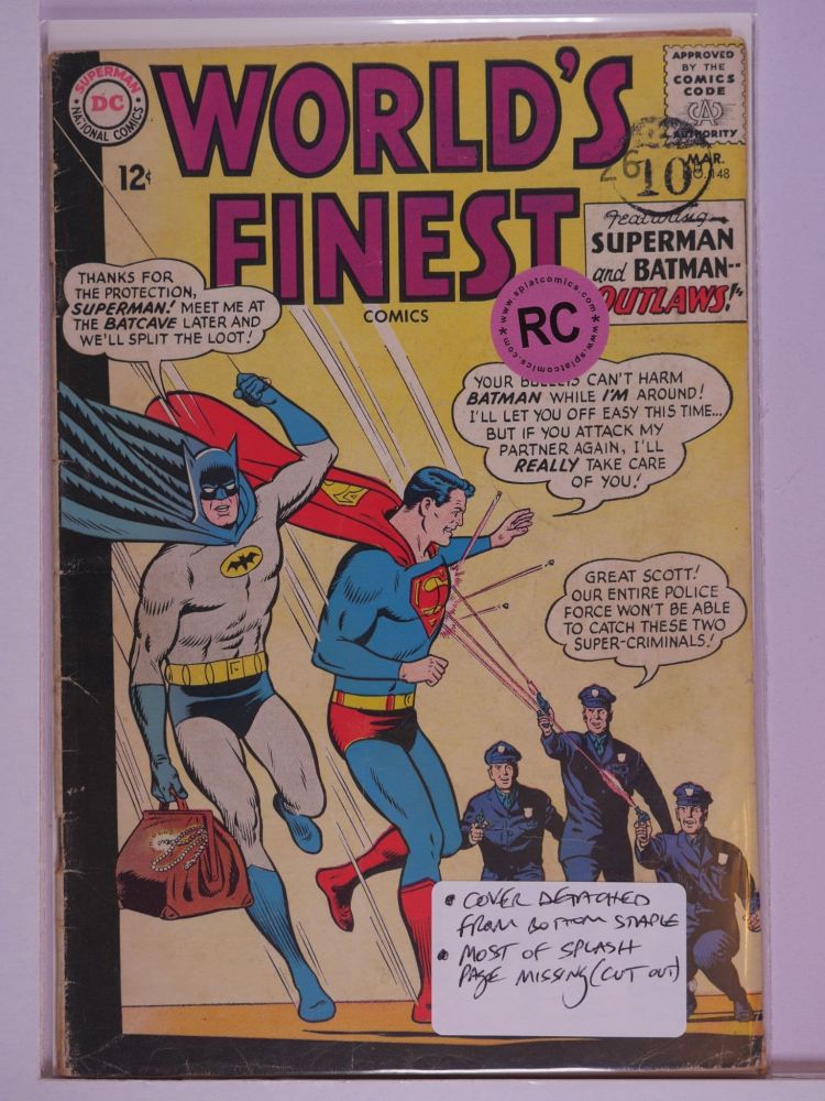 WORLDS FINEST (1941) Volume 1: # 0148 RC