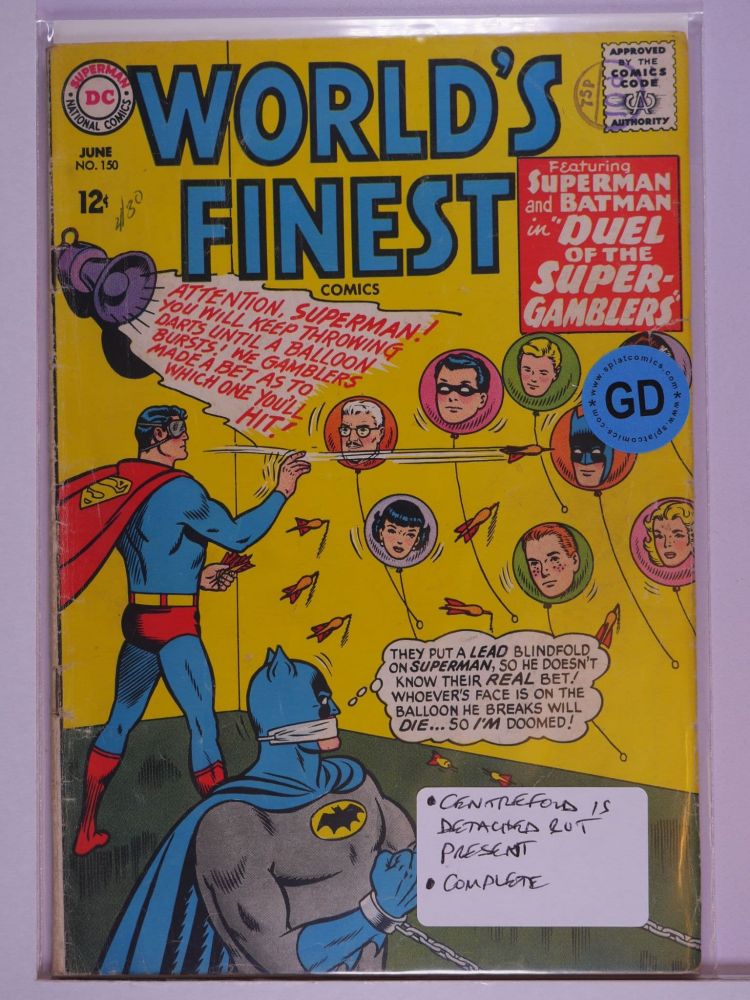 WORLDS FINEST (1941) Volume 1: # 0150 GD