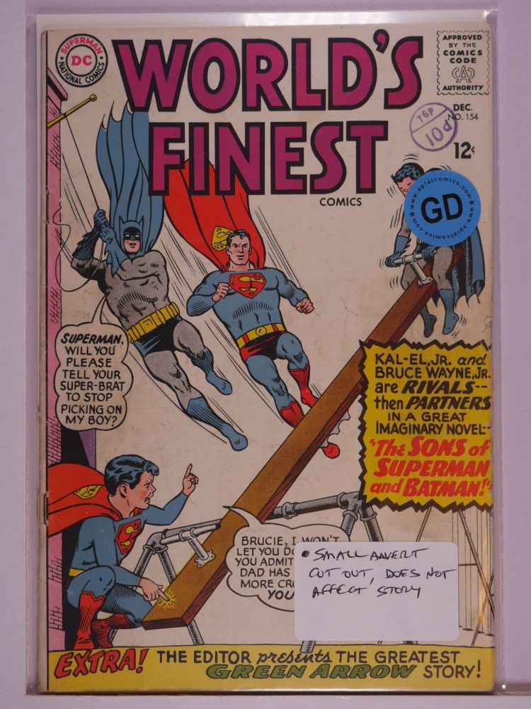 WORLDS FINEST (1941) Volume 1: # 0154 GD