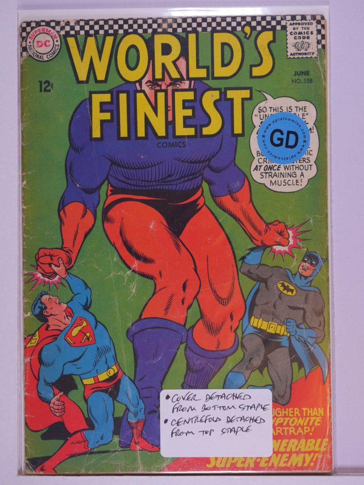 WORLDS FINEST (1941) Volume 1: # 0158 GD