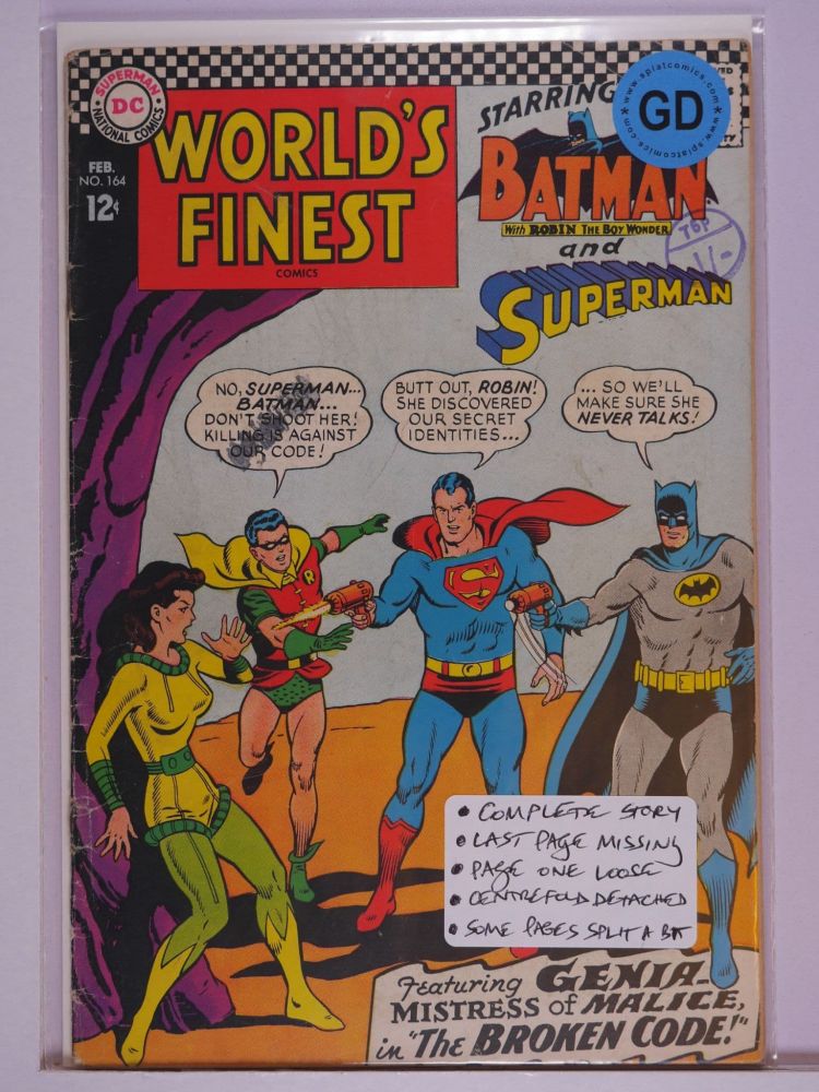 WORLDS FINEST (1941) Volume 1: # 0164 GD