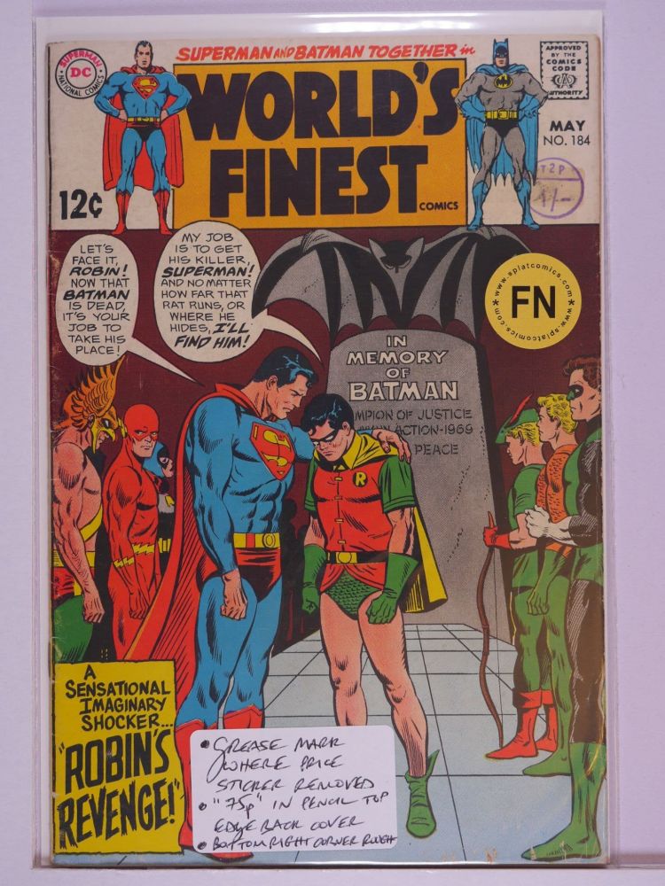 WORLDS FINEST (1941) Volume 1: # 0184 FN